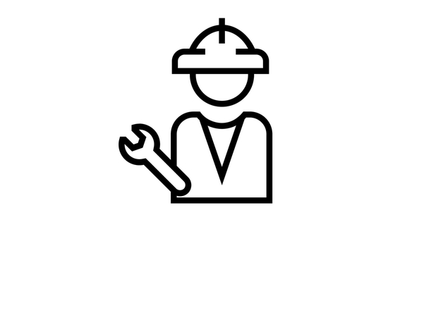 Maintenance Technician Icon - a key person profiting from file management through IIoT