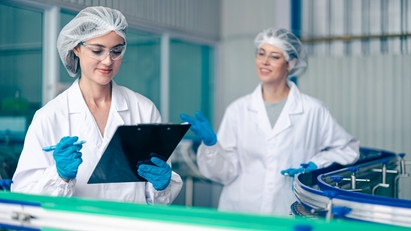 Food safety check in production