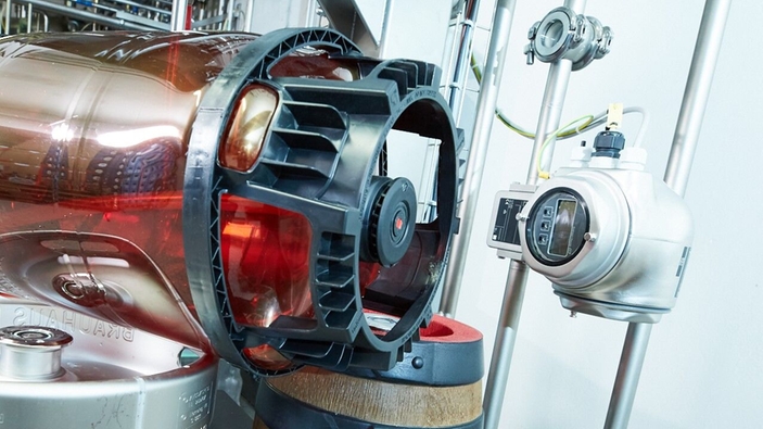 Single-use KEG filling