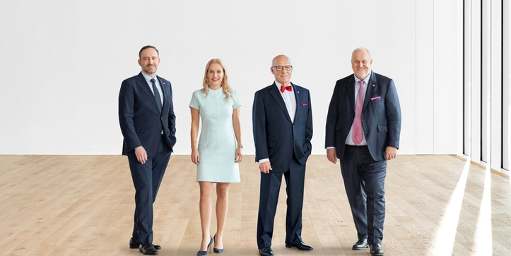 Steven Endress, Sandra Genge, Klaus Endress and Matthias Altendorf