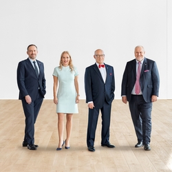 Steven Endress, Sandra Genge, Klaus Endress and Matthias Altendorf