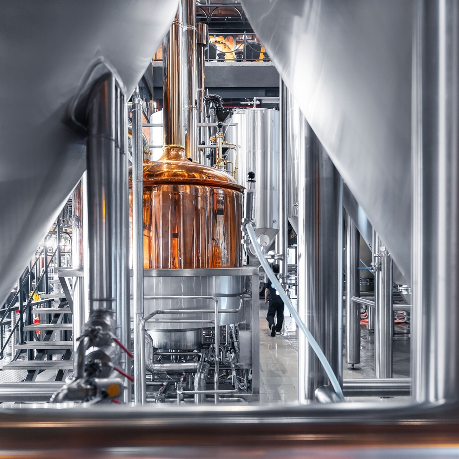 Beverage production copper tank