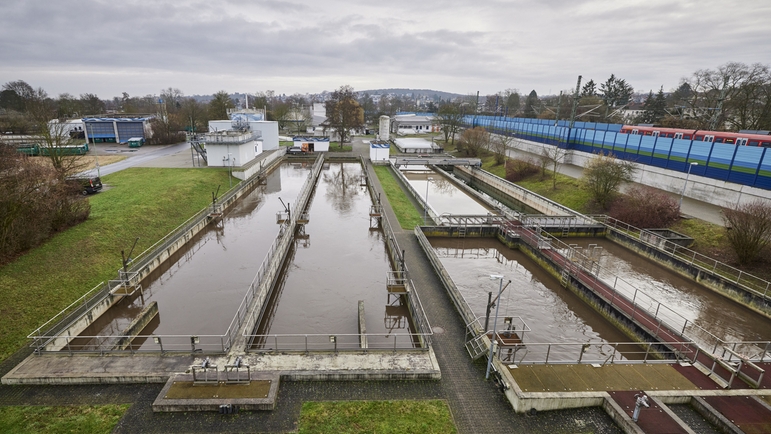 Picture of Bad Vilbel wastewater treatment plant