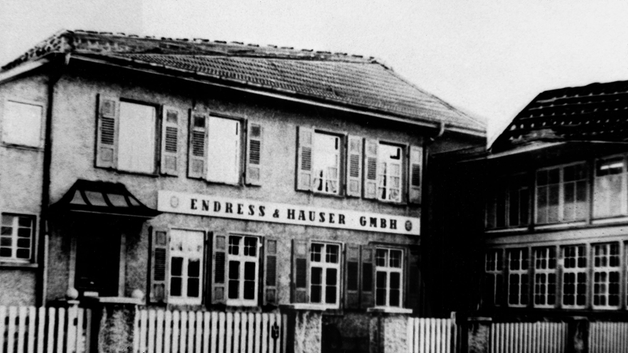 1955年Endress+Hauser的第一个办公场所。