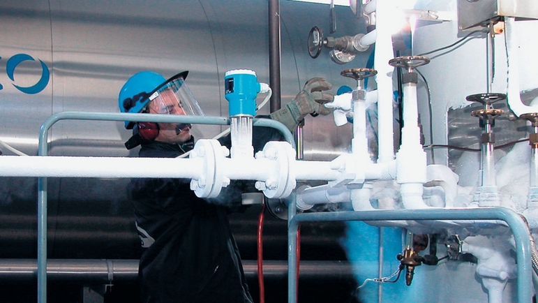 Cooling system - flow measurement of nitrogen with Prowirl Cooling system - flow measurement of nitrogen with Prowirl