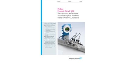 Proline Prosonic Flow P 500创新手册封面