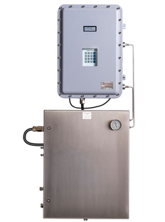 单箱体TDLAS气体分析仪SS2100I-1的产品图（正视图，叠放安装），防爆型（ATEX Zone 1）