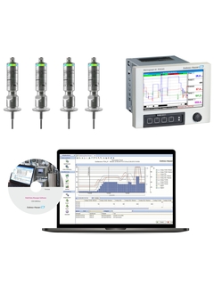 iTHERM TrustSens TM371温度计搭配Memograph M RSG45数据管理仪，安装FDM软件，执行标定监测