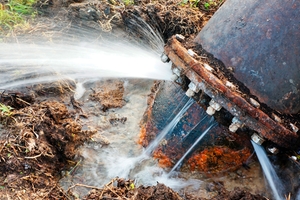 Leakage and water loss in a pipe