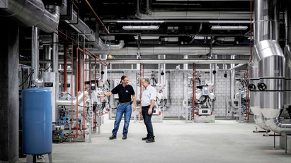 走进能源中心。图片拍摄：Pierre Kellenberger Photography