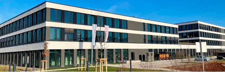 Außenansicht Hauptsitz der Endress+Hauser BioSense GmbH, FRIZ Freiburger Innovationszentrum